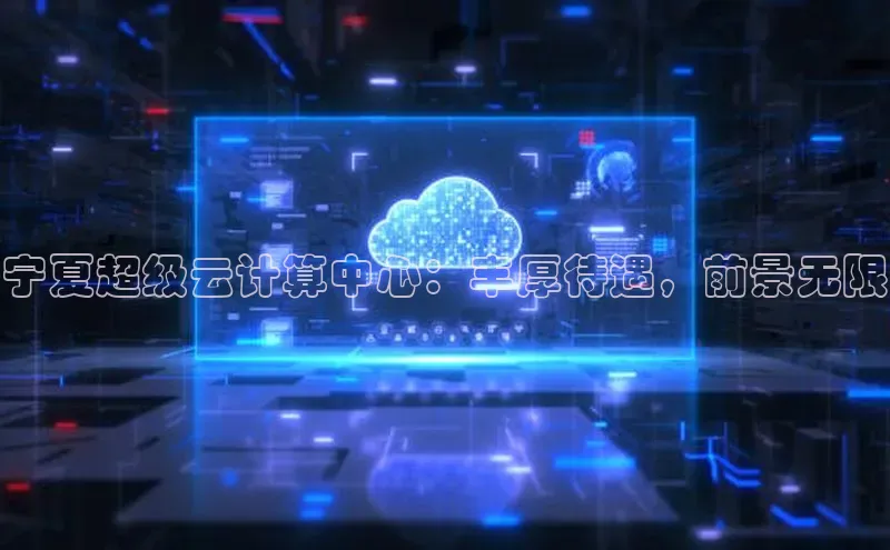 杏鑫新闻光魔科技宁夏超级云计算中心：丰厚待遇，前景无限